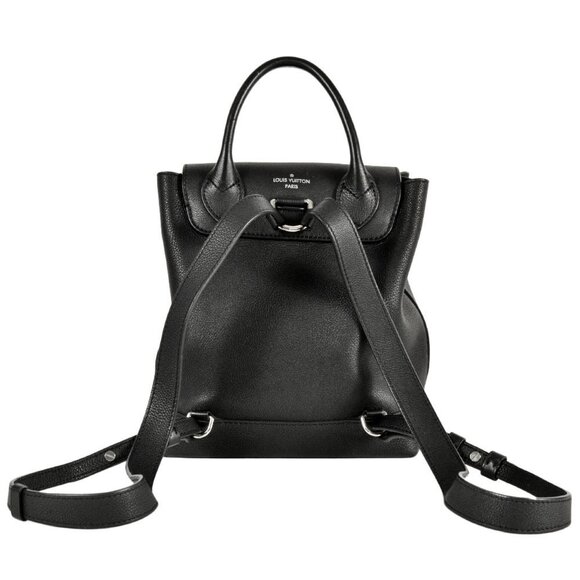 LOUIS VUITTON Black Leather Backpack - Picture 3 of 8